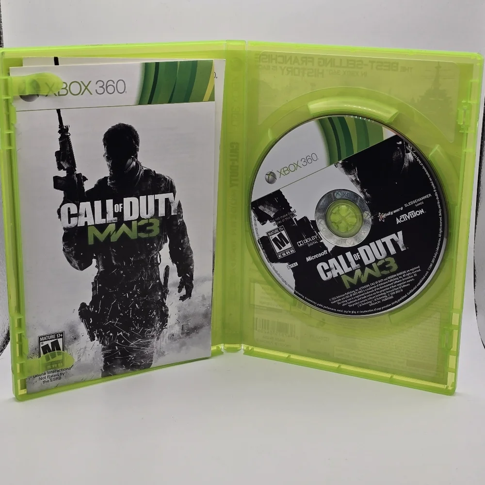 Xbox 360 Call Of Duty Modern Warfare 3 Video Game With Manual and Case